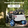 thumbnail image 4 of Hikiddo Kids Ride on Truck Car, 12V Ride on Toy Electric Cars for Kids w/ Remote, Bluetooth - White, 4 of 9