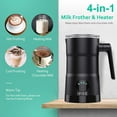 thumbnail image 4 of OFOOR  4 in 1 Electric Milk Steamer for Hot and Cold Milk Froth 11.8oz/5.4oz Large Capacity, 4 of 4