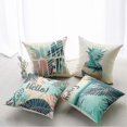 thumbnail image 4 of Set Of 4 Cushion Covers Polyester Fabric Stripes Modern Comfortable Pillow Case, 4 of 4