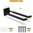 thumbnail image 5 of Garage Hooks Heavy Duty Tool Organizer, Wall Mount Hanger Rack Garage Storage Utility Hooks for Car Tires, Ladders, Chairs, Strollers, Power Tools, Garden Tools (2 Pack, 12.4" Hook), 5 of 8