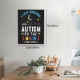 thumbnail image 2 of Xecao I Love With Autism To The Moon And Back for Ready-to-Hang Canvas Art 12x16 Inches - Waterproof HD Print Solid Wood Frame for Gifting,Vertical, 2 of 8