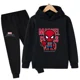 thumbnail image 4 of Ropa de moda de primavera y otoño para niños, sudaderas con capucha y pantalones con estampado de dibujos animados de Marvel Spiderman, conjuntos de 2 piezas, trajes deportivos informales para niños y, 4 of 5