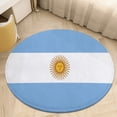 thumbnail image 6 of Argentina Flag Round Carpet Circle Rug Outdoor Patio Area Rug Washable Large Area Rugs Hallway Room Decor Fitness Mats, 6 of 8