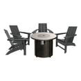 thumbnail image 1 of Palms Chaise Adirondack Moderne en Plein Air avec Ensemble de Table Ronde de Feu, 1 of 6