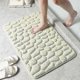 thumbnail image 3 of 2025 Cobblestone Embossed Bathroom Bath Mat Non-slip Carpets In Wash Basin Bathtub Side Floor Rug Shower Room Doormat Memory Foam Pad, 3 of 4