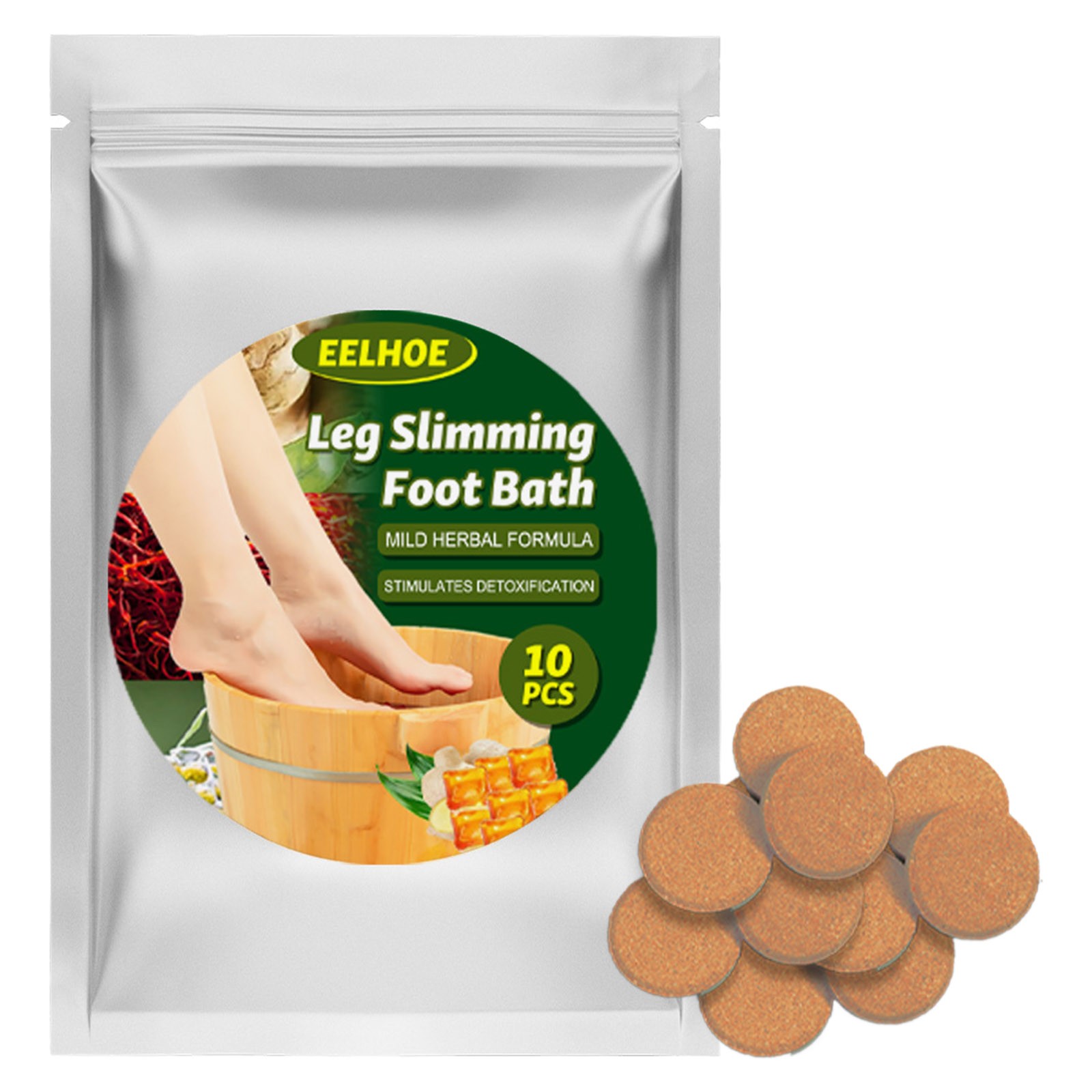 MIARHB Lymphatic Drainage Ginger Foot Soak, Foot Reflexology Spa，Remove