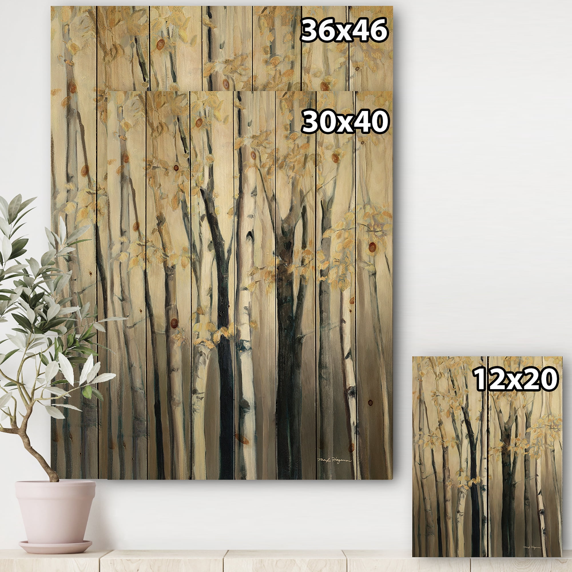 Designart Forest Art Print, 36x46