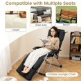 thumbnail image 5 of YYAo Outdoor Chair Cushions, Waterproof Outdoor Seat Pads, Outdoor Lounge Chaise Cushion with String Ties for Garden Poolside-Black, 5 of 10