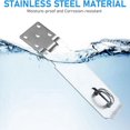 thumbnail image 2 of SNNROO Ensemble de 2 Cadenas de 5 Pouces Attrape-Porte Cadenas avec 18 Vis, 2 of 7