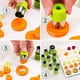 thumbnail image 3 of Juego de 9 piezas con forma de cortador de verduras para niños, mini verduras de acero inoxidable, fruta, cortador de galletas, molde con forma de estrella de flor en forma de animal Feliz Sencillez, 3 of 4