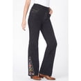 thumbnail image 4 of Woman Within Plus Size Tall Smooth Waist Pull-On Flex Fit Bootcut Denim Jeans, 4 of 6