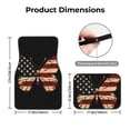 thumbnail image 5 of Naloa Patriotic USA Butterfly Art Car Foot Mat Set of 4 Pieces - Universal Floor Liner Neoprene Full Set Floor Mats for Cars Trucks SUV, 5 of 7