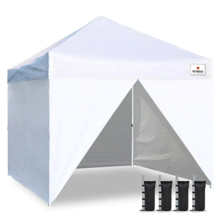  Kaen 10x10 Pop Up Canopy with Adjustable Height, Waterproof  and UV-Resistant Shelter, 10x10 FT Pop Up Canopy with 4 Side Walls Instant  Shade Canopy Tent for Outdoor Events, Camping and