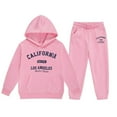 thumbnail image 2 of MAIHAN-Girls Winter Hoodie & Joggers Set 2-13 Years, Winter Hoodie and Pants 2-Piece Outfit, Cozy Warm Lined Sweatsuit for Boys and Girls(Light Pink10,12-13Years), 2 of 4