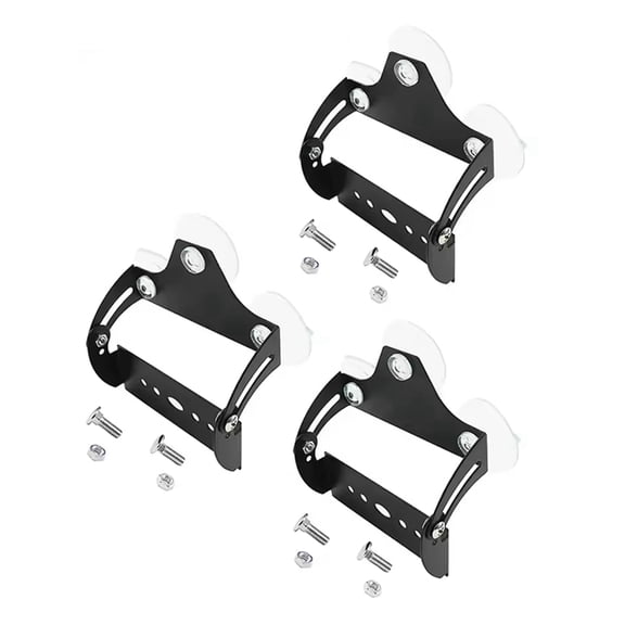 3 Set Windshield Mounting Bracket with Clear Suction Cup Suction Cap for Car Truck LED Strobe Emergency Beacon Light Bar