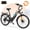 Black, variant on ESKUTE C200D Electric Bike for Adults – 1300W Peak Motor, 28MPH Step-Thru Ebike, 840Wh Removable Battery , Up to 70 Miles, 26" Tires, 7-Speed White, UL2849