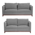 thumbnail image 1 of Sala 3-2 TRINITY Oslo 2 Piezas (Sofá, Love Seat) Gris Smoke Para Sala, 1 of 8