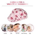 thumbnail image 6 of KLL Cute Pig Nose Pattern Shower Cap & Bath Cap for Women,Reversible Oversized Waterproof Shower Caps for all Hair Lengths,Elastic Reusable Bathing Hair Cap, 6 of 6