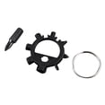 thumbnail image 2 of ICQOVD Stainless Steel Multifunctional Screwdriver Outdoor Portable Tool Bicycle Repair Tool Hardware Key Buckle, 2 of 3