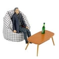 thumbnail image 2 of Chaise Poire Ronde Miniature à l'Échelle 1:12 avec Thème Nature pour Maison de Poupée, 2 of 10
