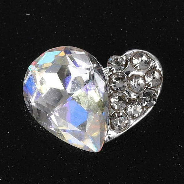 10pcs Glitter Alloy Rhinestones Manicure Metal Waterdrop Zircon Nail Art Decoration 05#272