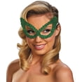 thumbnail image 2 of Disguise Costumes Adult Green Masquerade Ball Costume Accessory Elegant Large Sequin Mask, 2 of 2