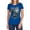 Royal, variant on Justice League Movie Shield Logo Women's T Shirt, Charcoal, X-Large