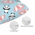 thumbnail image 5 of Disketp Pillow Covers Cute Panda Flying In The Sky Pattern Throw Pillow Case Cushion Covers,Cushion For Bedroom,Couch,Home-14"X20", 5 of 9