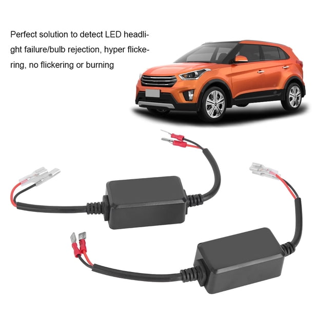 Cancelador H1/H3 Auto Coche Luz LED Decodificador Faro Sin Errores Cancelador Resistencias Antiparpadeo