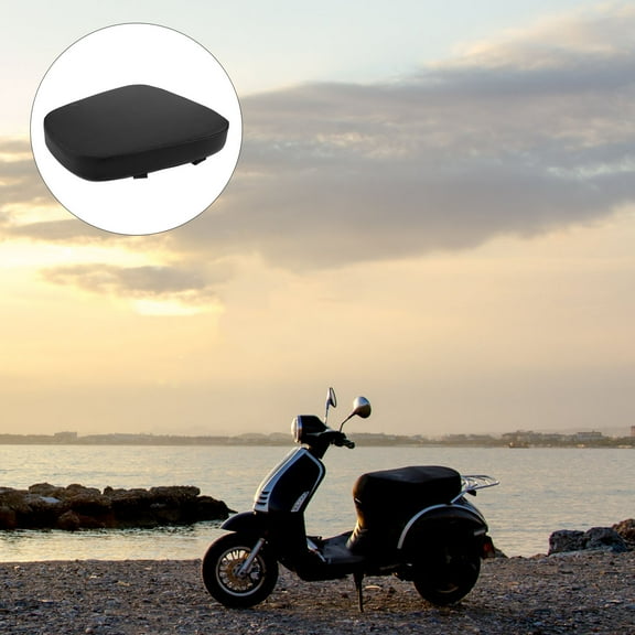 OUNONA Black Waterproof Motorcycle Seat Cushion with Thickened Shock Absorbing Pad for Electric Scooters