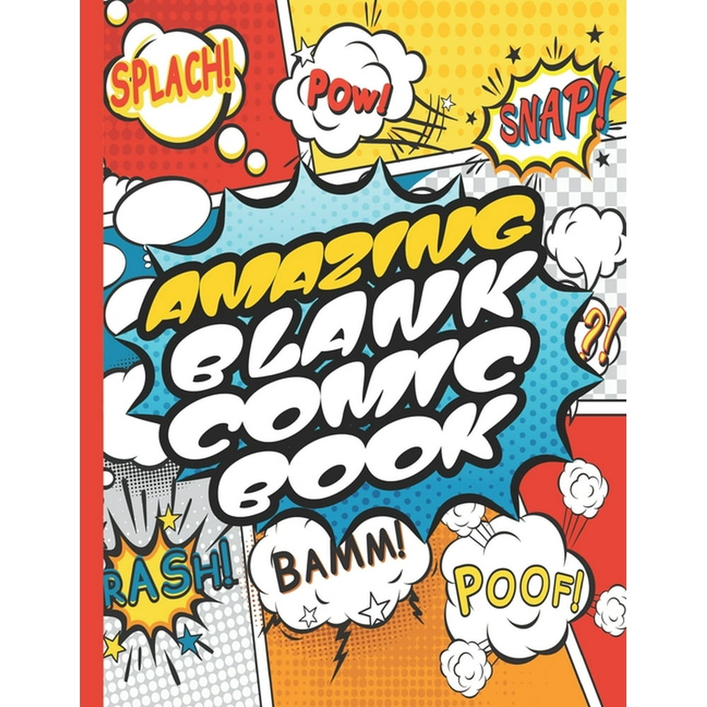 Amazing Blank Comic Book Draw Your Own Comics With Unique