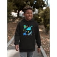 thumbnail image 2 of Cute Colored Dinos Hoodie Juniors -Image by Shutterstock,  x-Large, 2 of 4