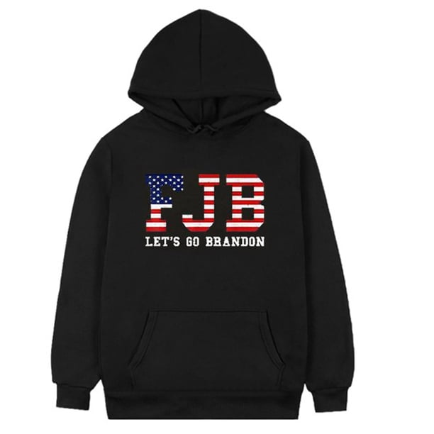 Let'S Go Brandon - Sudadera Con Capucha Unisex Con Forro Polar Y Bolsillo Para Hombres Y Mujeres Vogacara OD015257-01