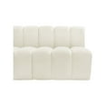 thumbnail image 4 of Meridian Furniture Arc Cream Velvet Modular Sectional, 4 of 11