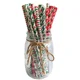 thumbnail image 3 of 25 pajitas de papel navideñas con forma de copo de nieve, decoraciones navideñas para el hogar, fiesta de Navidad y Año Nuevo 2023, 3 of 5