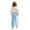 Sky Blue-11, variant on WhouRiu Girls Casual Sweatpants Letter Graphic Elastic Waist Joggers Pants Kids Comfortable Everyday Trousers With Pockets,13-14 Years