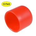 thumbnail image 1 of Unique Bargains Screw Thread Protectors, 7/8-inch ID Rubber Round End Cap Cover Red Flexible Tube Caps Tubing Tip 10pcs, 1 of 3