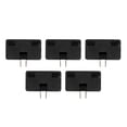 thumbnail image 1 of Adaptateur de Prise 5 Pcs Standard US 1 à 3 Convertisseur de Puissance de Voyage Rotation 180° 110250V, 1 of 8