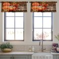 thumbnail image 3 of LALILO Kitchen Curtain Valance Hello November Lettering Card Rod Pocket Window Curtain 52"x 18" Set of 2, 3 of 5