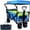 D, variant on Collapsible Wagon Heavy Duty Folding Wagon Cart with Removable Canopy, 4" Wide Large All Terrain Wheels, Brake, Adjustable Handles, Cooler Bag Utility Carts for Outdoor Garden