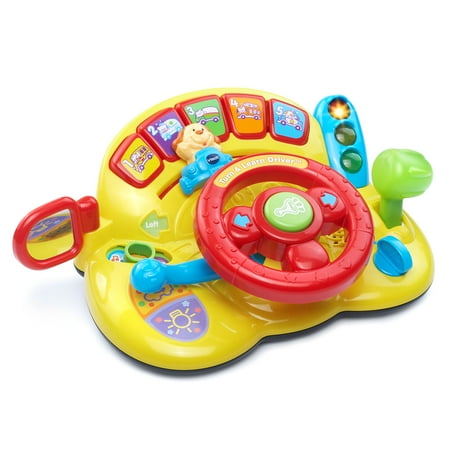 VTech Turn & Learn Driver With Steering Wheel and Traffic (Best Learning Toys For 6 Month Old)