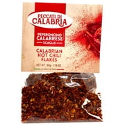 Calabrian Hot Chili Pepper Flakes, Peperoncino Calabrese Scaglie, , Italian, Product of Italy, 1.76 oz (50g), (Pack of 1)