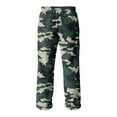 thumbnail image 4 of Fabrcox Camo Winter Flannel Pajama Pants Men Slim Fit Pajama Bottoms with Pockets Elastic Waist Winter Warm Casual Mid Waisted Home Pajama Bottoms Green S, 4 of 4