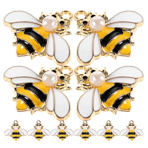 OULII 10Pcs Alloy Pendant for Embellishments for Crafting Honeycomb Design Multi Color for Animal Theme Lovers