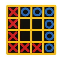 Tic Tac Toe Game, Noughts and Crosses Board, Portable Travel Puzzle, Educational Strategy Toy, Kids Brain Training, Family Indoor Playing Game