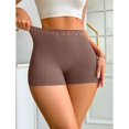 thumbnail image 6 of MEICHEN Women's High Waisted Boxer Briefs with Letter Pactwork Solid Fashionable Casual No Show Underwear Trendy Summer Fall Essentials Clothes, 6 of 8