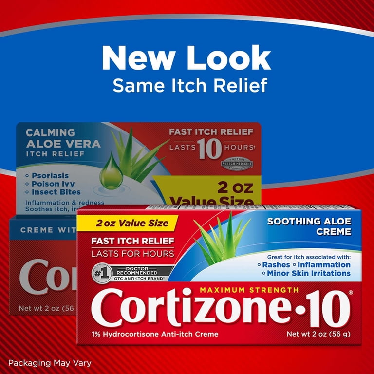 Cortizone 10 Anti-Itch Cream, Hydrocortisone Relief, Twin Pack