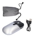 thumbnail image 1 of Ratón Inalámbrico Recargable Mute Quiet Click Mouse Ratón Ergonómico Conexión 2.4G 800/1200/1600Dpi Tecla De Acceso Directo De Escritorio Delgado Para Pc Laptop Notebook Cateissary EL014172-05, 1 of 6