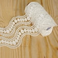 thumbnail image 3 of Efavormart Double Helix Crocheted Heavy Lace Ribbon Trim 5.5" x 5yards - White, 3 of 4