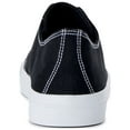 thumbnail image 3 of No Boundaries Men's Low Top Canvas Lace-up Sneaker, 3 of 5
